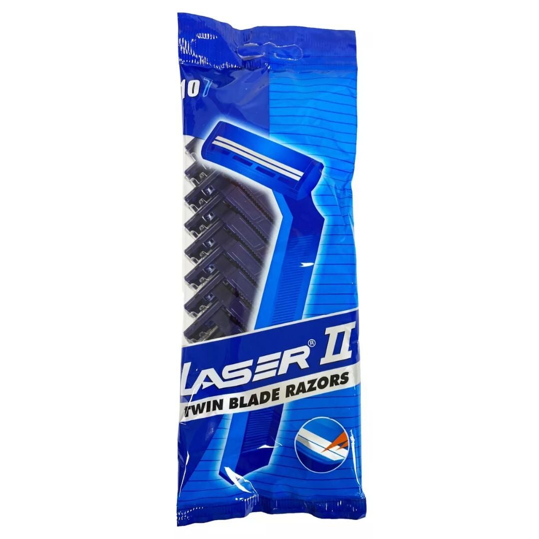 LASER RAZORS #10117 MEN DISPOSABLE TWIN BLADE – Universal Wholesale