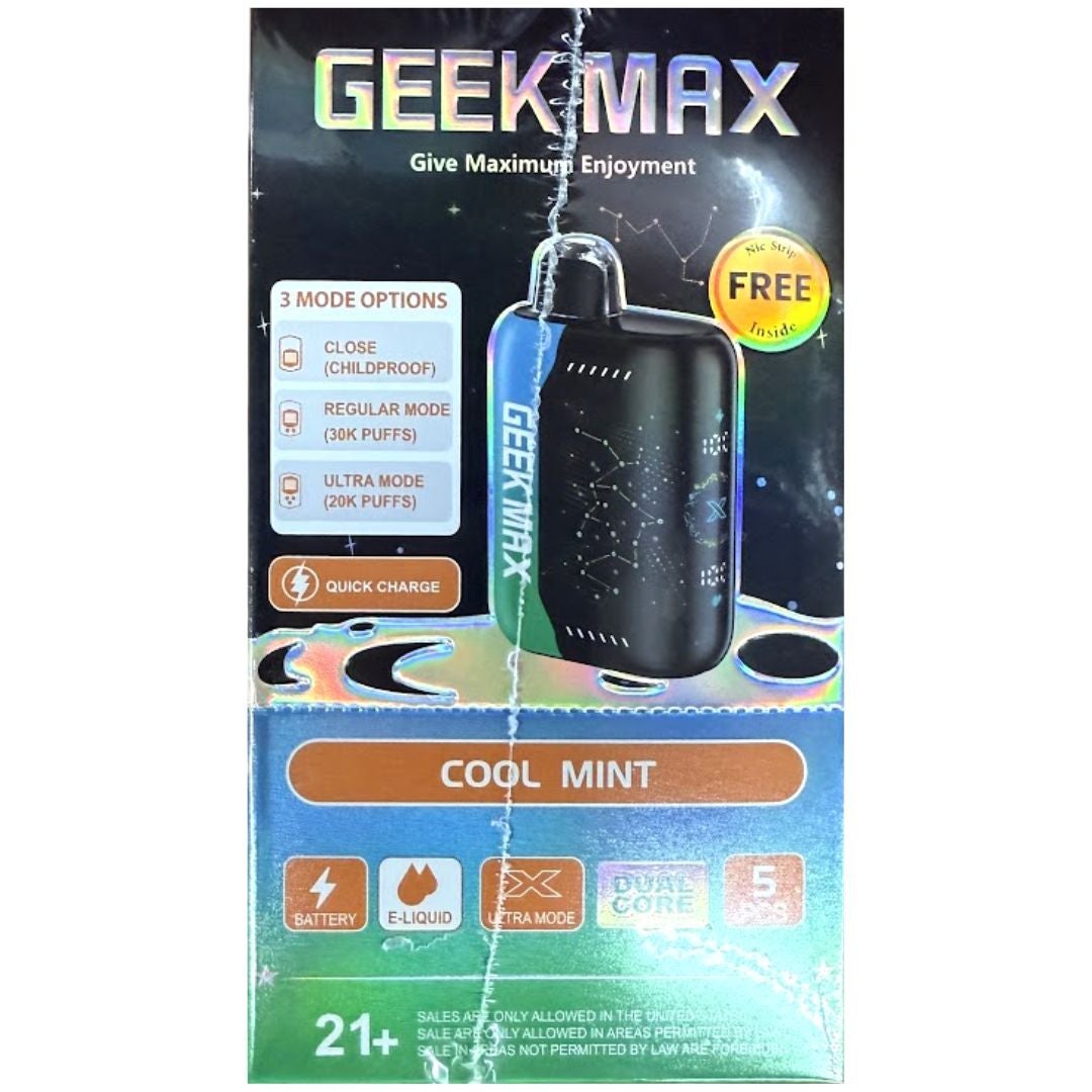 GEEK MAX COOL MINT VAPE DISPOSABLE – Universal Wholesale