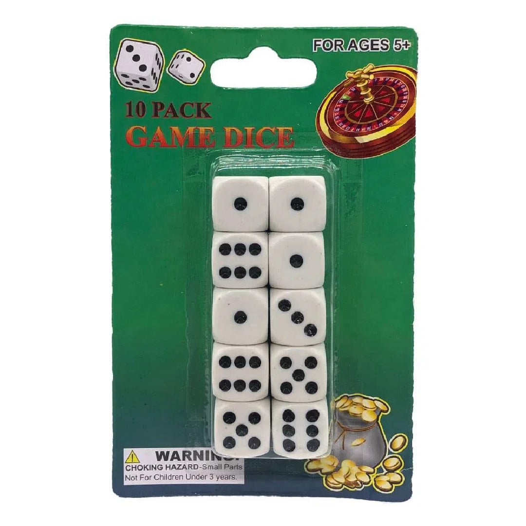 REG #G16722 GAME DICE WHITE – Universal Wholesale