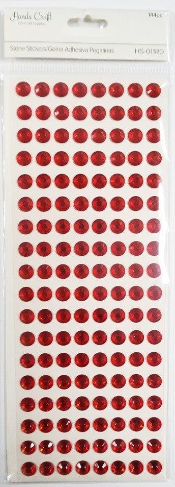 AC #HS-011RD STONE STICKER, RED – Universal Wholesale
